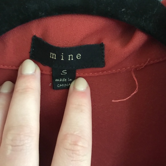 MINE Rust/Brick Red/Orange Blouse - Picture 4 of 4
